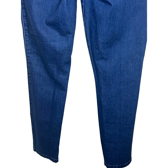 Forever 21 denim jeans US 29 CA 29 sailor jeans 8 buttons straight legs dark blu - Picture 6 of 11